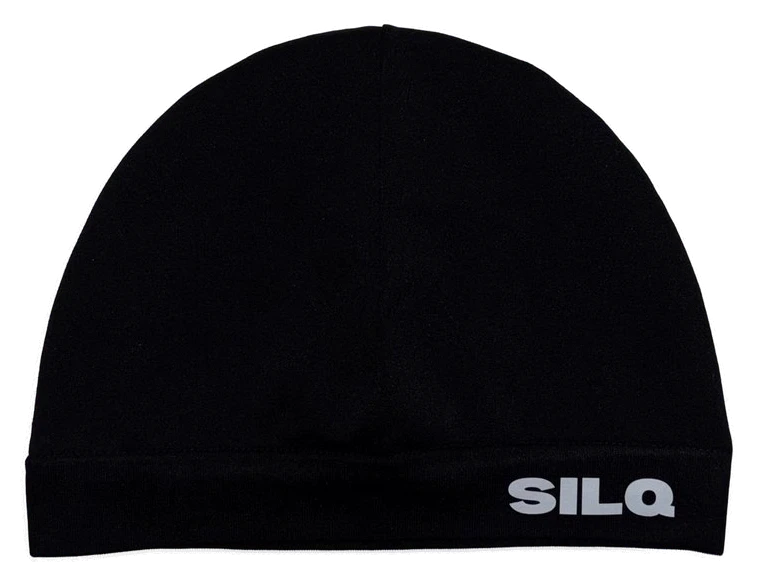 SILQ satinfodrad skullcap i svart